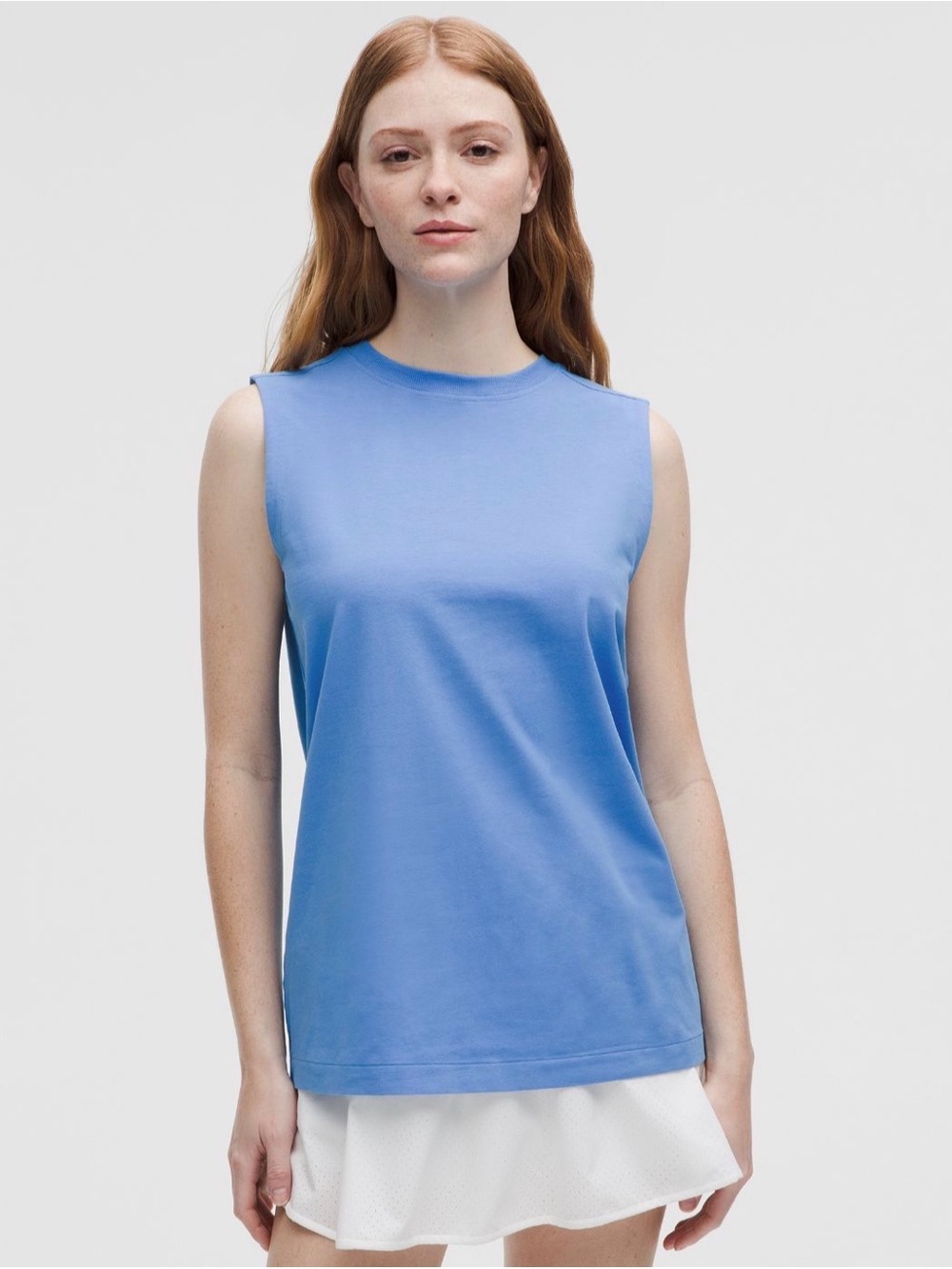 Lululemon All Yours Organic Cotton Tank XL Pool Party